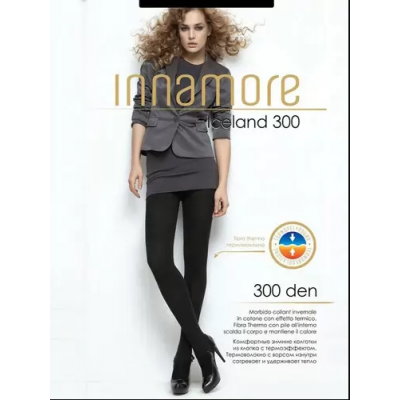 Жіночі теплі термо колготки на флісі Innamore Iceland 300 den