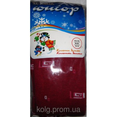 Дитячі махрові зимові колготи Класик 9В 42