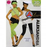 Легінси-капрі під туніку кольорові Aleksandra Leggins 3D
