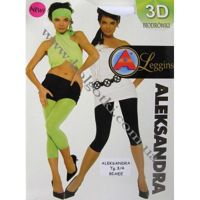 Легінси-капрі під туніку кольорові Aleksandra Leggins 3D