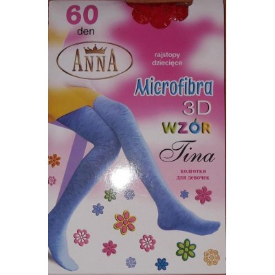 Колготки дитячі 60 ден з малюнком Tina (TM Anna) microfibra 3D