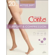 Колготи жіночі поліамідні коригуючі Active soft 20 Euro Conte
