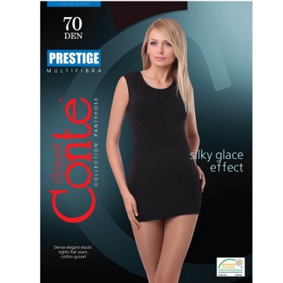 Колготки жіночі поліамідні класичні без шортиків Conte Prestige 70 Den розмір 2