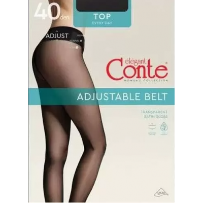 Колготи жіночі поліамідні занижена талія Top 40 Euro Conte