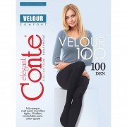 Матові щільні жіночі колготки 100 ден Velour 100 Тм Conte розмір 2