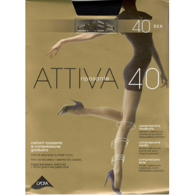 Жіночі колготки класичні з шортиками Omsa Attiva 40