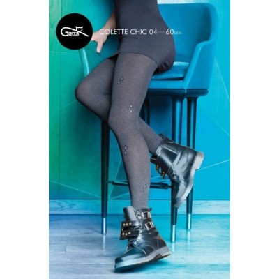 Колготки жіночі з малюнком 60 ден Gatta Colette Chic розмір 2
