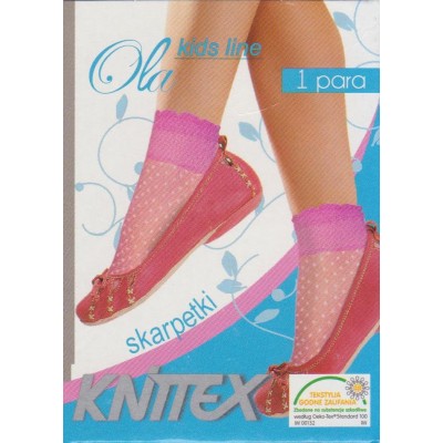 Шкарпетки для дівчаток з візерунком 20 den Ola Knittex