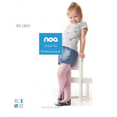 Дитячі рожеві колготи Knittex Dominica 40 den