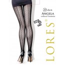 Колготки жіночі зі швом у горошок Lores "Angela"