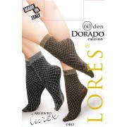 Шкарпетки жіночі з люрексом Lores Dorado 60 ден