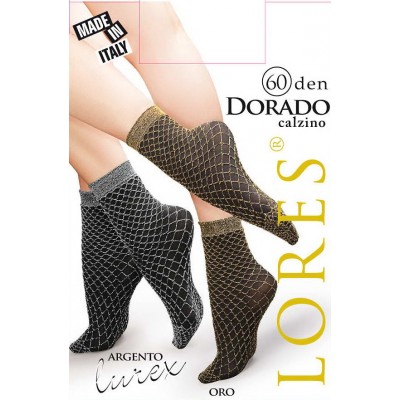 Шкарпетки жіночі з люрексом Lores Dorado 60 ден