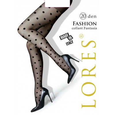 Колготки жіночі з візерунком у горошок Lores Fashion 20