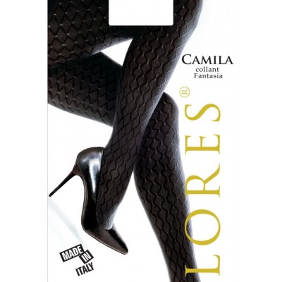 Колготки жіночі теплі акрилові  із візерунком Lores Camila