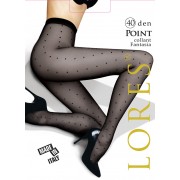 Колготки жіночі з візерунком у горошок Lores "Point" 40 den