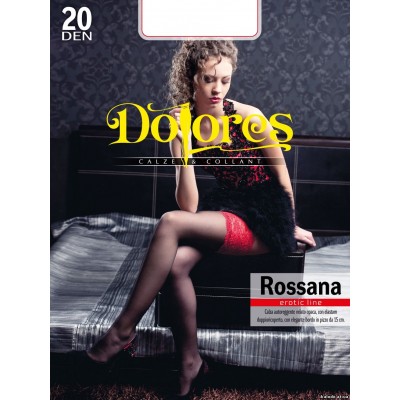 Панчохи жіночі широка червона коронка Dolores "Rossana" розмір 1/2