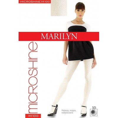 Колготки жіночі з ефектом блиску 3D мікрофібра Marilyn Microshine 100