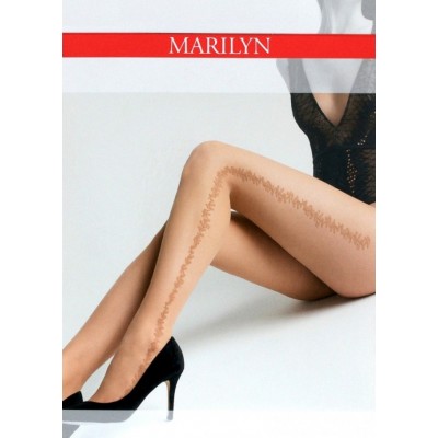 Колготки жіночі з малюнком Natti M08. Marilyn 20 den розмір 1/2 чорні