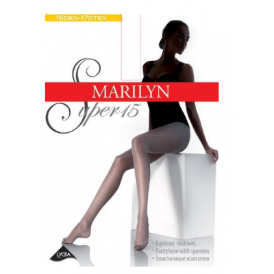 Колготки жіночі матові прозорі Marilyn 15 ден Super