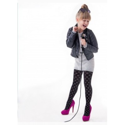 Колготки дитячі в горошок Knittex Rock 40 den
